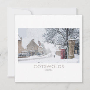 Cotswolds-Bahn-Plakat Feiertagskarte