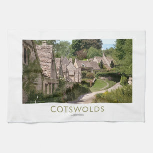 Cotswolds-Bahn-Plakat Geschirrtuch