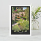 Cotswolds-Bahnplakat Einladung (Stehend Vorderseite)