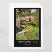 Cotswolds-Bahnplakat Einladung (Vorne/Hinten)