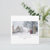 Cotswolds-Bahnplakat Feiertagskarte (Stehend Vorderseite)