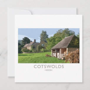 Cotswolds-Bahnplakat Feiertagskarte