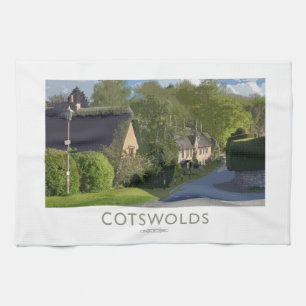 Cotswolds-Bahnplakat Geschirrtuch