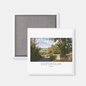 Cotswolds-Bahnplakat Magnet (Vorderseite/Rückseite)