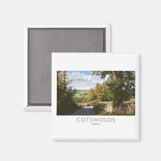 Cotswolds-Bahnplakat Magnet (Vorderseite/Rückseite)