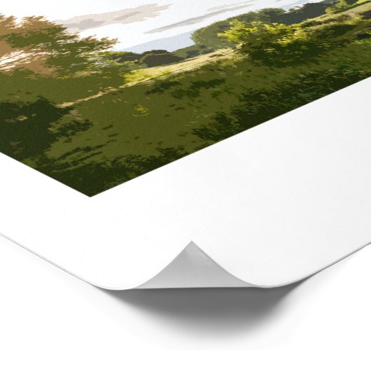 Cotswolds-Bahnplakat Poster (Ecke)