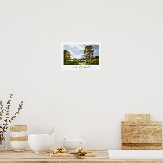 Cotswolds-Bahnplakat Poster (Küche)