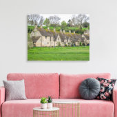 Cotswolds Bibury Arlington Row Ansicht Leinwand dr (Insitu (Wohnzimmer))