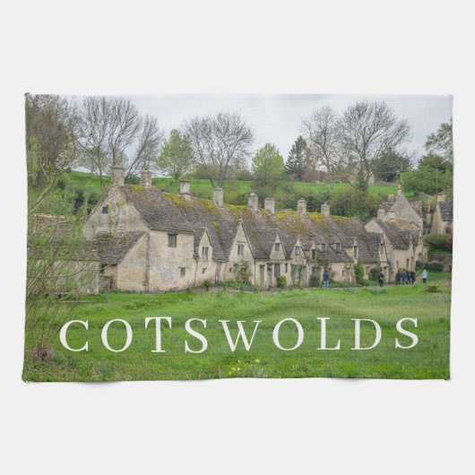 Cotswolds Bibury Arlington Row Teetuch Geschirrtuch (Horizontal)