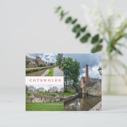 Cotswolds Bibury- und Lower Slaughter-Ansichtskart Postkarte (Stehend Vorderseite)