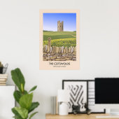 Cotswolds Broadway Tower Reiseplakat Poster (Heimbüro)