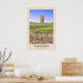 Cotswolds Broadway Tower Reiseplakat Poster (Küche)