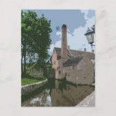 Cotswolds Dorfwassermühle Blick Postkarte (Vorderseite)