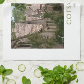 Cotswolds Eisenbahn-Plakat Geschirrtuch (Gefaltet)