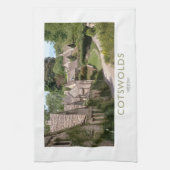 Cotswolds Eisenbahn-Plakat Geschirrtuch (Vertikal)