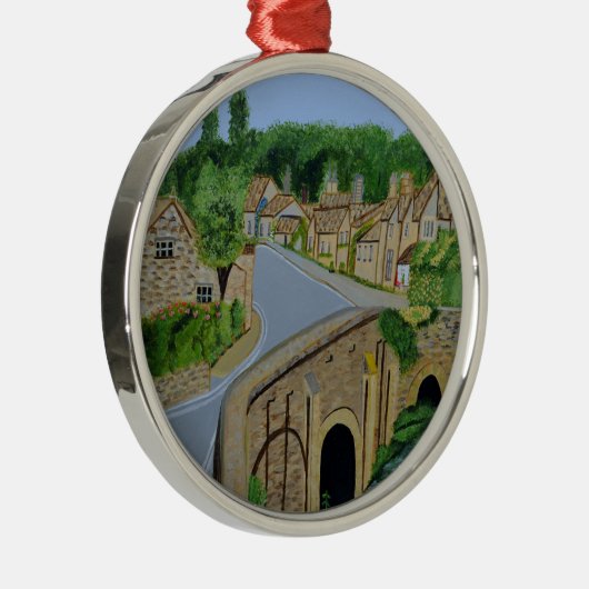 Cotswolds England Silbernes Ornament (Rechts)