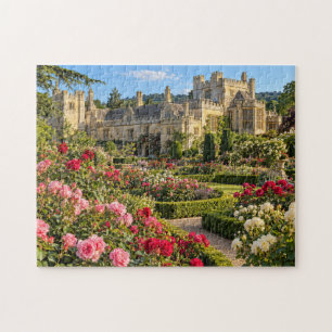 Cotswolds englische Burg & Sommerrosengarten Puzzle