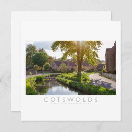 Cotswolds Feiertagskarte (Vorne/Hinten)