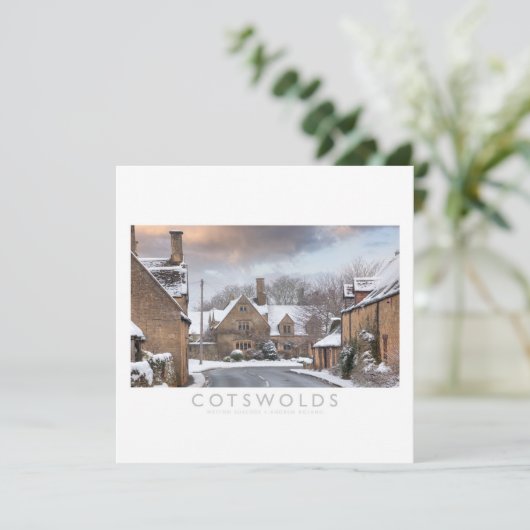 Cotswolds Feiertagskarte (Stehend Vorderseite)