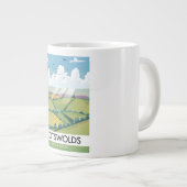 Cotswolds für eine Pause. Jumbo-Tasse (Vorderseite Rechts)