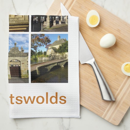 Cotswolds Geschirrtuch (Viertel Falte)