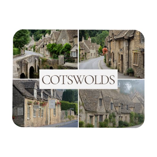 Cotswolds Landschaften sammeln Foto für Reisen Magnet (Horizontal)