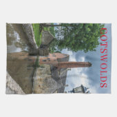 Cotswolds Niedrigere Schlachtung Wassermühle Teetu Geschirrtuch (Horizontal)