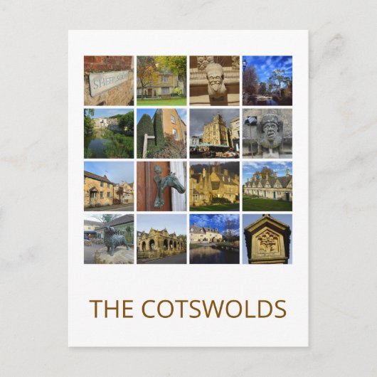 Cotswolds Postkarte (Vorderseite)