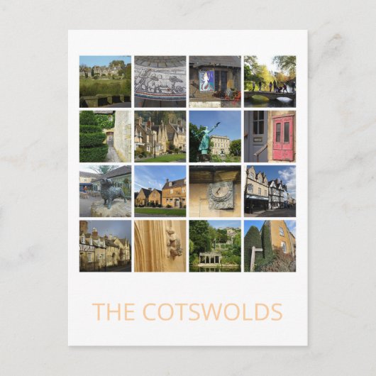 Cotswolds Postkarte (Vorderseite)