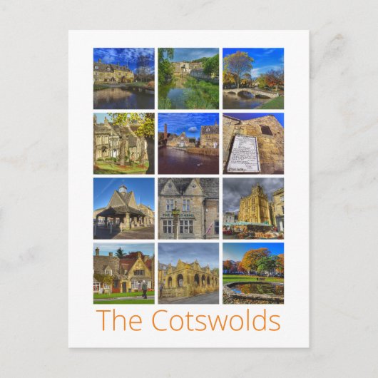 Cotswolds Postkarte (Vorderseite)