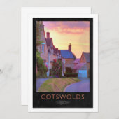 Cotswolds Railway poster Einladung (Vorne/Hinten)