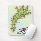 Cotswolds Vintage Karte Mousepad (Mit Mouse)