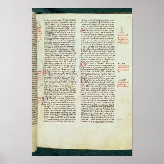 Cott Nero D II f.114 Adrian IV Poster (Vorne)