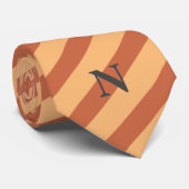 Cotta-Streifen, Monogramm, Krawatte (Gerollt)