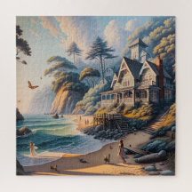 Cottage am Meer, Strand Retreat, Blick auf den Oze