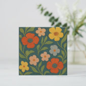 Cottage-Blüten Einladung (Stehend Vorderseite)