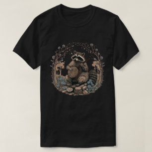 Cottage-Core-Ästhetik Raccoon Banjo T-Shirt
