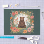 Cottage-Core-Bärendekoupage Seidenpapier (Handwerk)