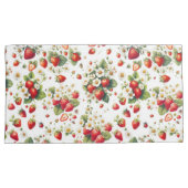 Cottage Core Erdbeer Blumen Kissenbezug (Vorderseite-Rechts)