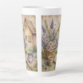 Cottage Core Lavender Tea House Milchtasse (Vorderseite)
