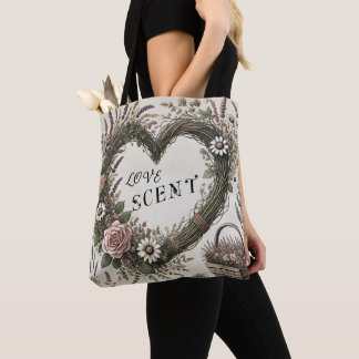 Cottage-core "Liebe Scent" Blumenkohl-Totbeutel Tasche