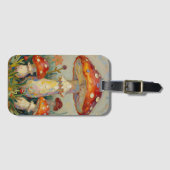  Cottage Core Mushrooms and Flowers Gepäckanhänger (Vorderseite (Horizontal))