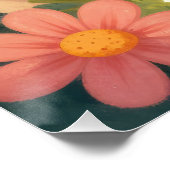 Cottage Core Snail and Musrhooms Poster (Ecke)