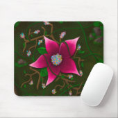Cottage Core Whimsical Flower Mauspad (Mit Mouse)