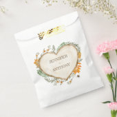 Cottage cosy Woodland Holzofenherz Hochzeit Geschenktütchen (Versiegelt)