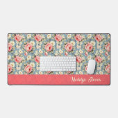 Cottage Florals Personalized School & Office Schreibtischunterlage (Tastatur & Maus)
