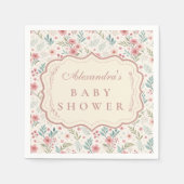 Cottage Garden Antique Baby Shower Serviette (Vorderseite)