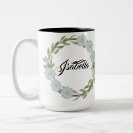 Cottage Garden bouquet Flowers Zweifarbige Tasse