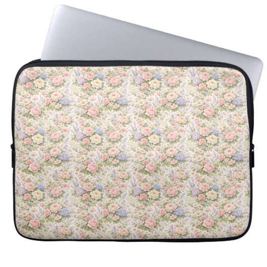 Cottage Garden Floral Pattern Laptopschutzhülle (Vorderseite)