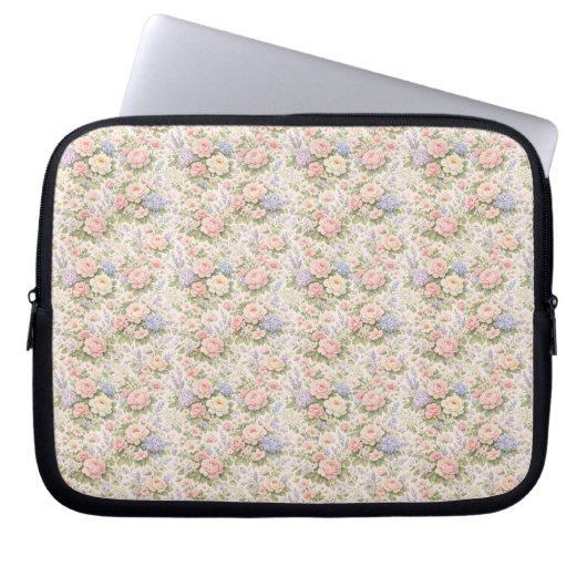 Cottage Garden Floral Pattern Laptopschutzhülle (Vorderseite)